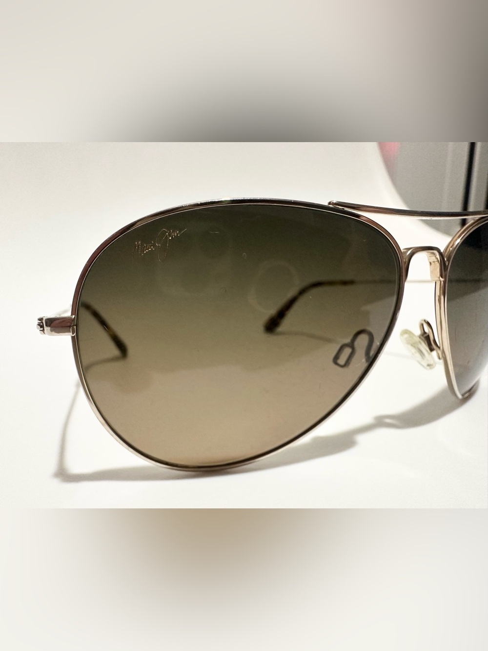 Maui Jim Mavericks MJ264-16 Polarized Aviator Sunglasses - Picture 6 of 10